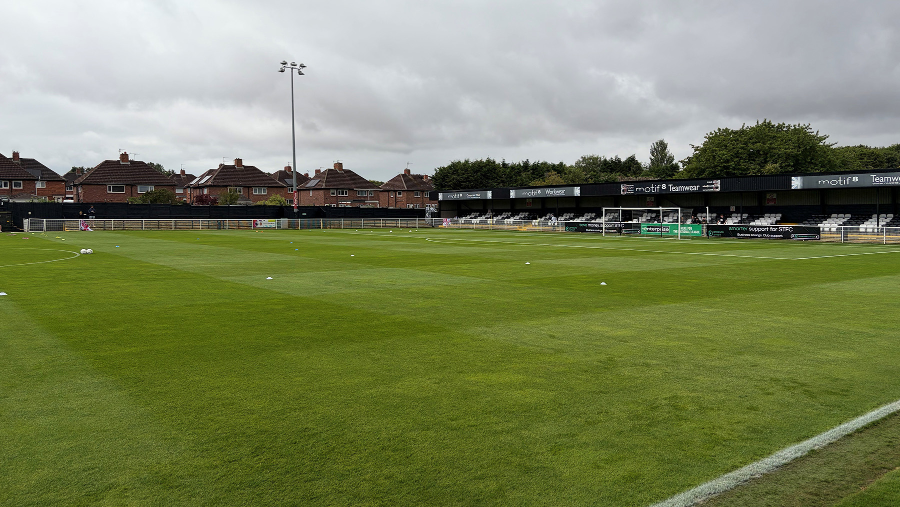 The pitch at Spennymoor Town